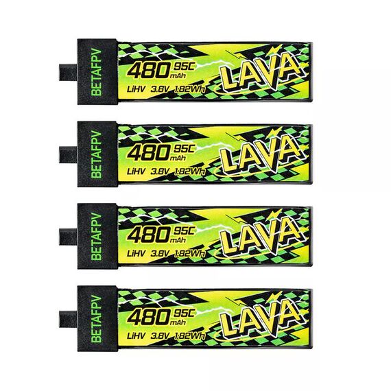 Аккумуляторы LAVA II 1S 480mAh 95C LiHV (BT2.0, 4 шт)
