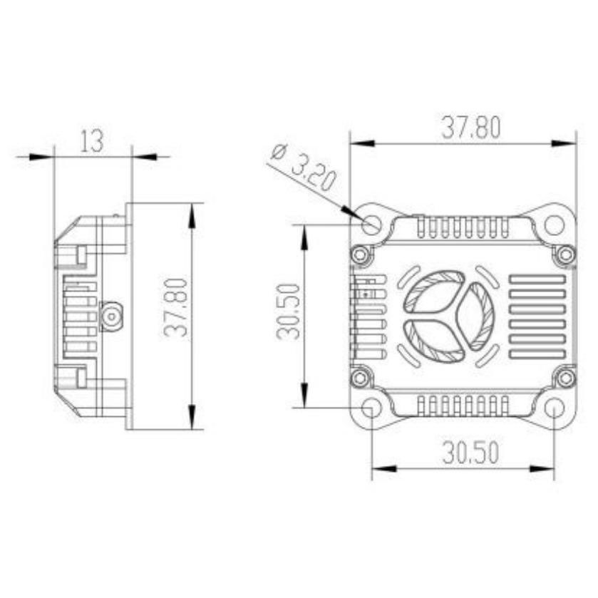 видеопередатчик 5.8 фпв 3W VTX Pro-3