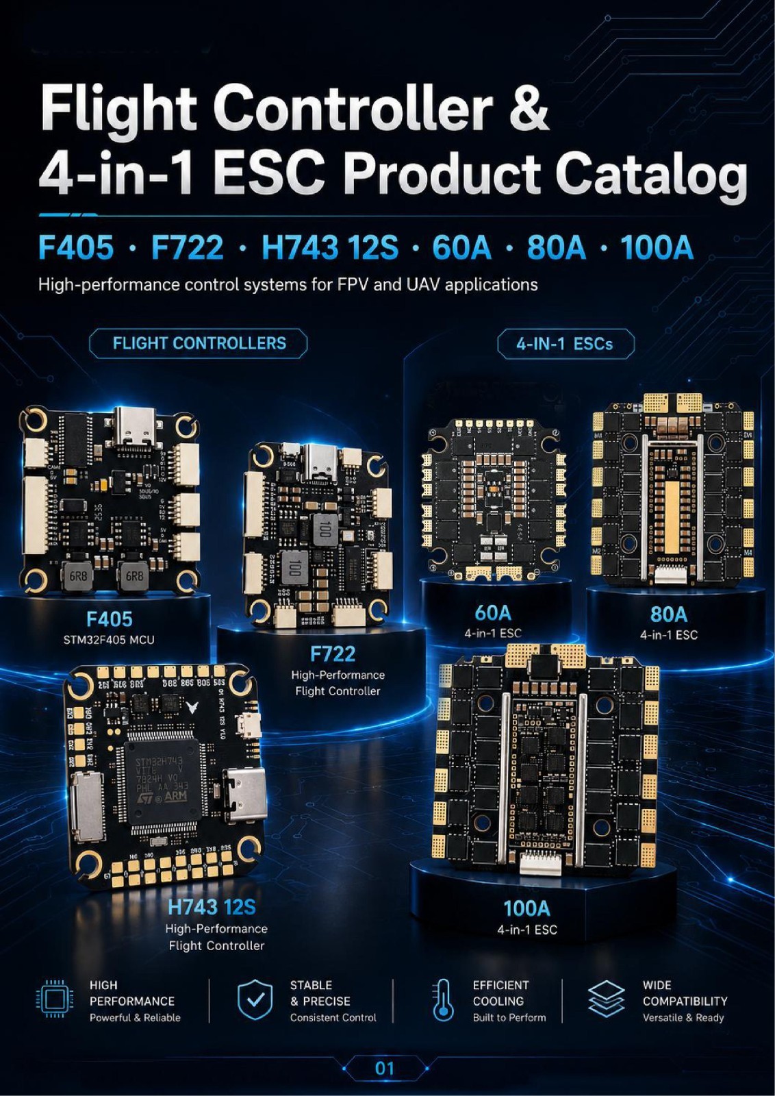 Полетный контроллер 4-in-1 ESC