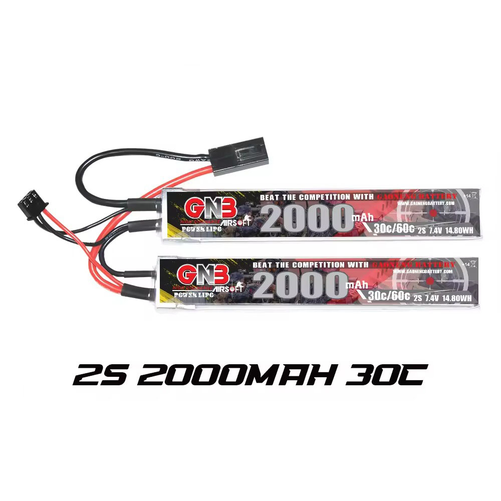 литий полимерный аккумулятор 2000mAh 2S1P 30C 7.4V 3.7V